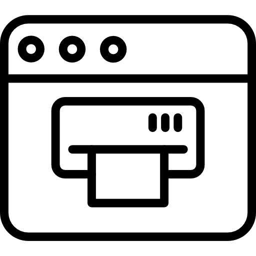 Printer print electronics printing icon