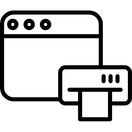 Printer printer seo and web paper icon