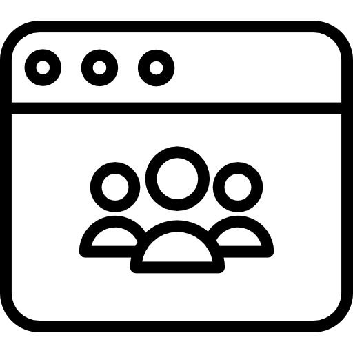 Profile website multimedia web page icon