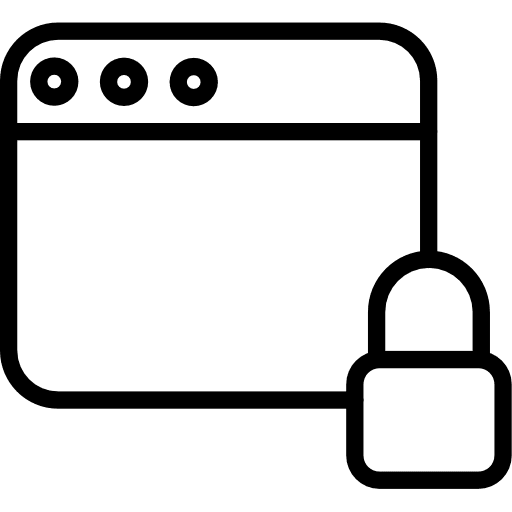 Browser padlock security lock icon