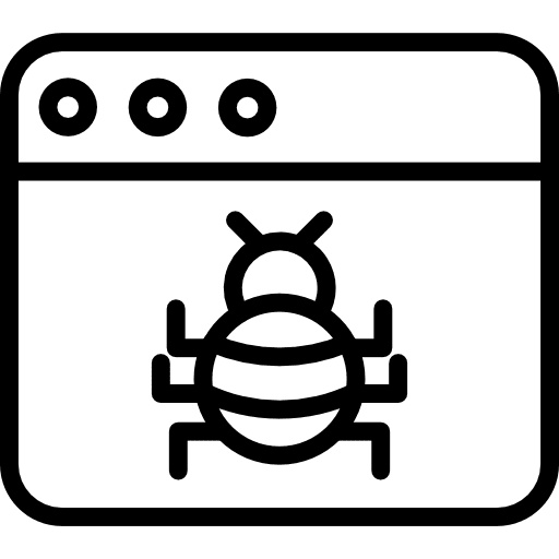 Virus computing malware animals icon