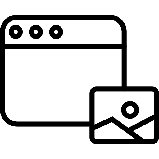 Web page landscape picture computing icon