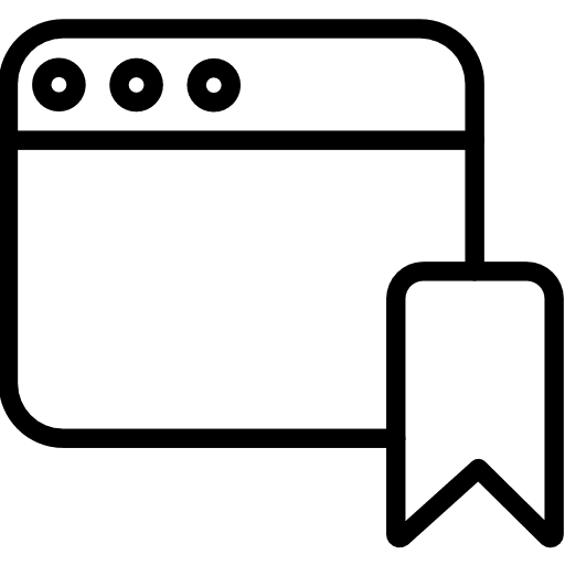 Web page seo and web bookmark web page icon