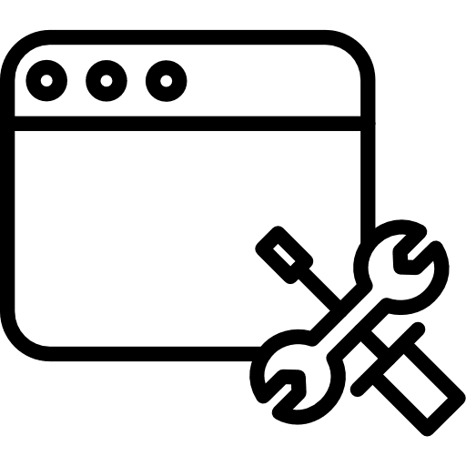 Web page website settings multimedia icon