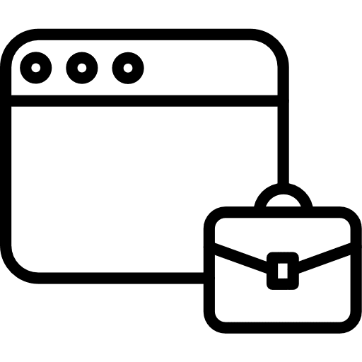 Website ui webpage application icon