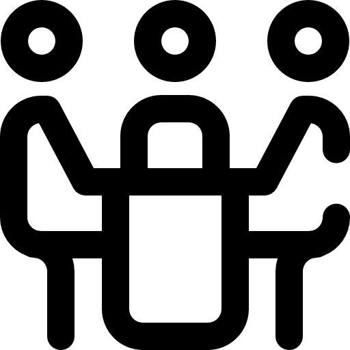 Meeting room reunion business person icon