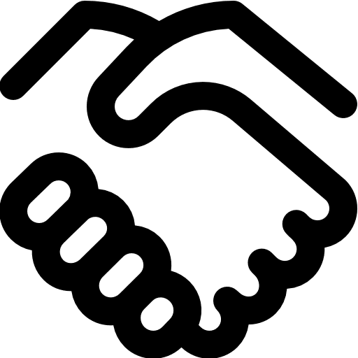 Trust deal hands hand icon