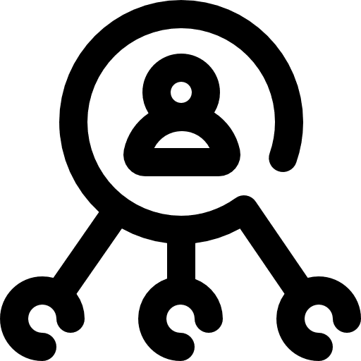 Coordination coordinator user administrator icon