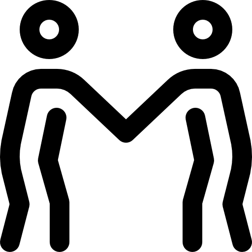 Handshake network networking men icon