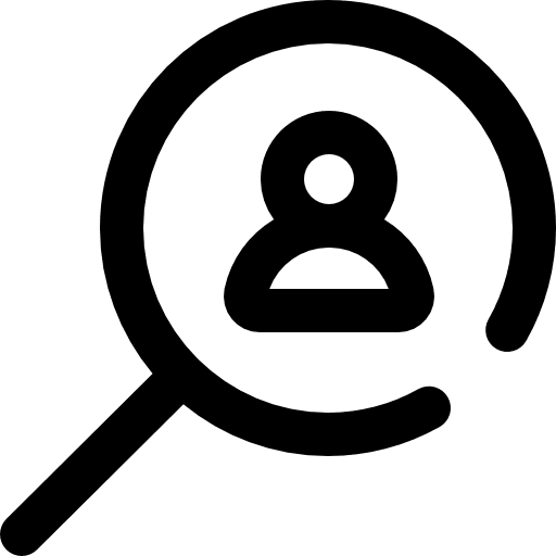 Magnifying glass job network magnifying glass icon