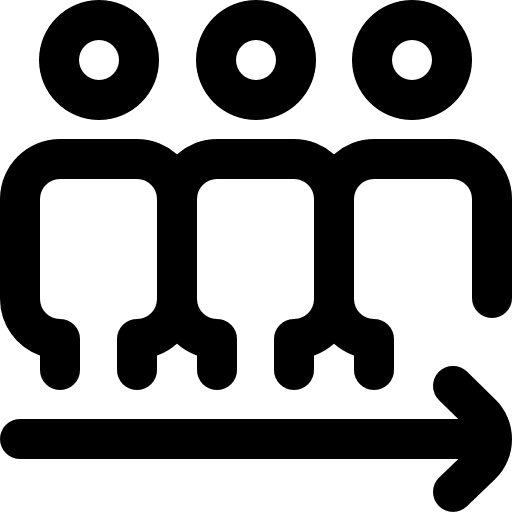 Direction direction person arrow icon