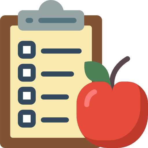 Diet apple plan strategic plan icon