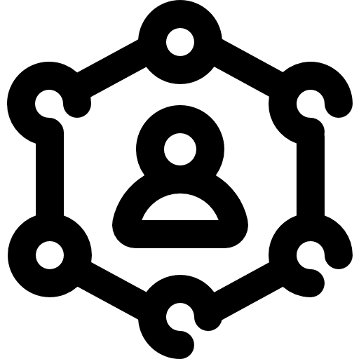 Network network work organization icon