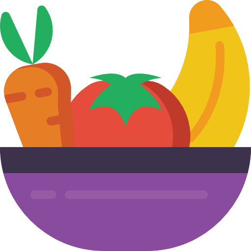Fruits food vegan food and restaurant icon