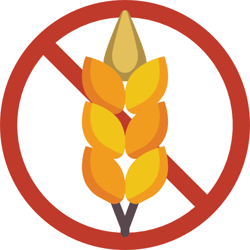 Gluten flour signal food and restaurant icon