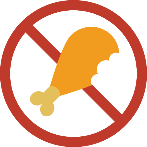 Meat meat no food icon