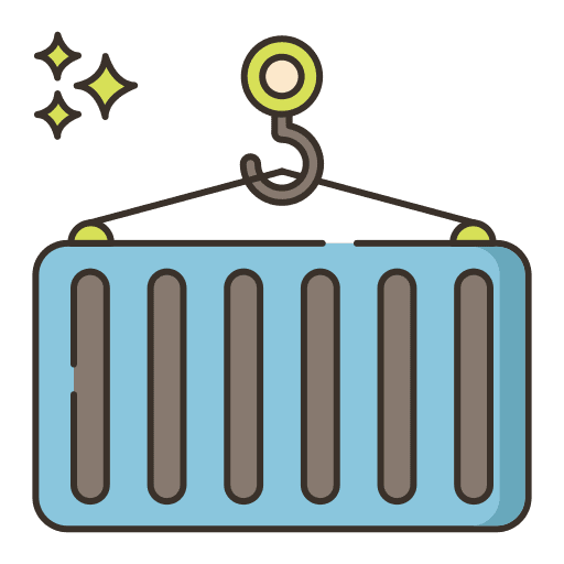 Hook construction industry shipping and delivery icon