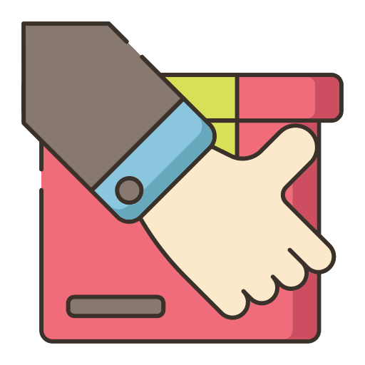 Order packaging product giving icon