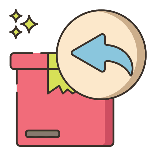 Return box returns arrow packaging icon