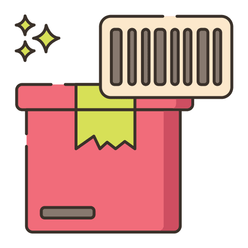 Barcode identification commerce commerce and shopping icon