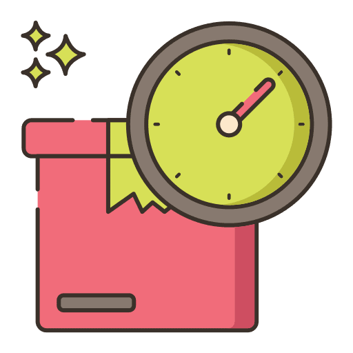 Box cardboard pending courier icon