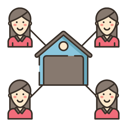 Customers architecture consumer logistics icon