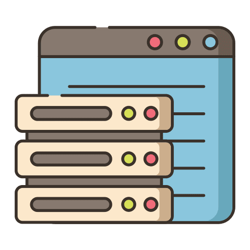 Data levels internet webpage icon