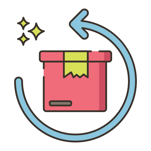 Return shipping shipping and delivery arrows icon