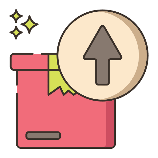 Sent arrows packaging sent icon