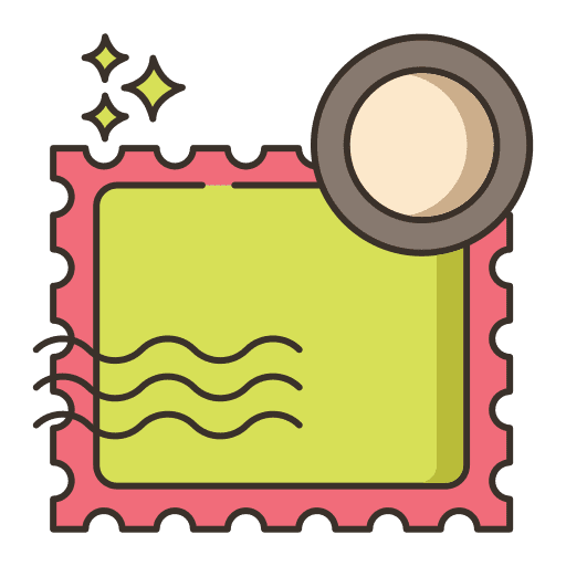 Stamp shipping and delivery graphic tool mail icon