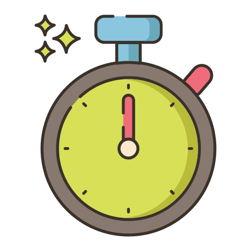 Tracking timer stopwatch chronometer icon