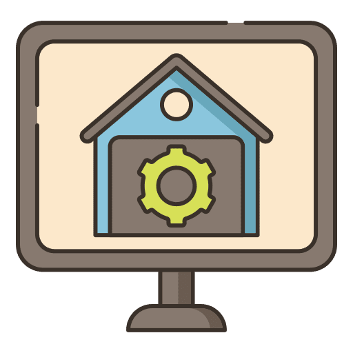 Warehouse building warehouse storage icon