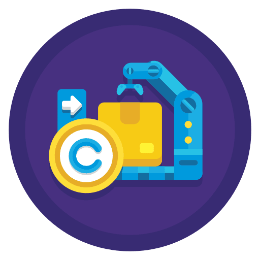 Industrial design shapes and symbols authority electronics icon