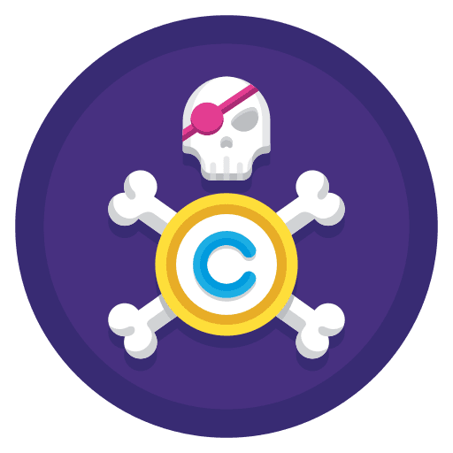 Intellectual piracy intellectual piracy skull piracy icon
