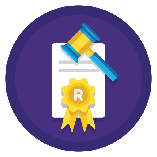 Trademark multimedia trademark document icon