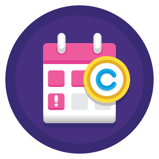 Copyright copyrighted shapes and symbols shapes icon