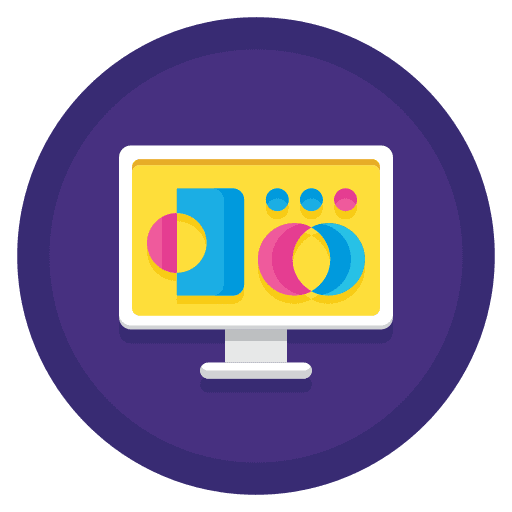 Design design monitor graphics editor icon
