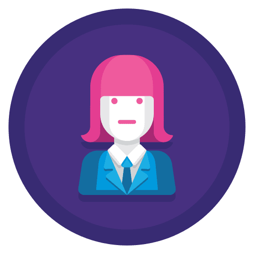 Lawyer girl lawyer user icon