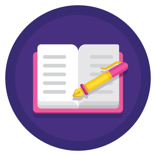 Literature library reading study icon