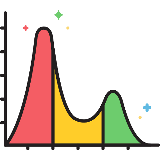 Full spectrum graph full spectrum calculation icon