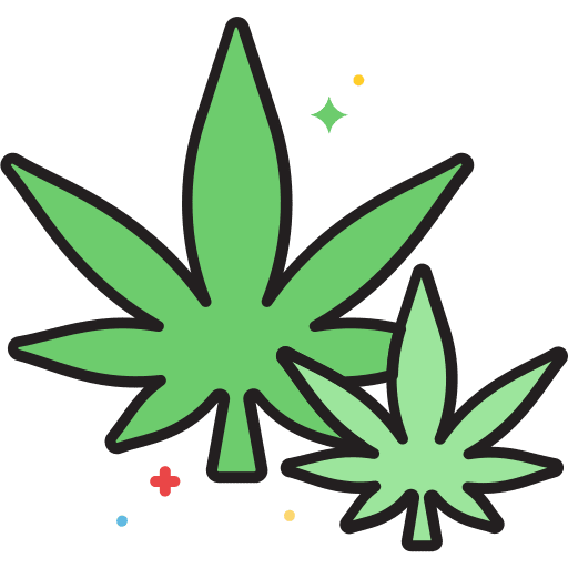 Marijuana unhealthy weed drug icon