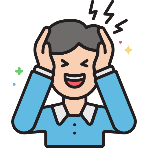 Stress tension medicine overwhelmed icon