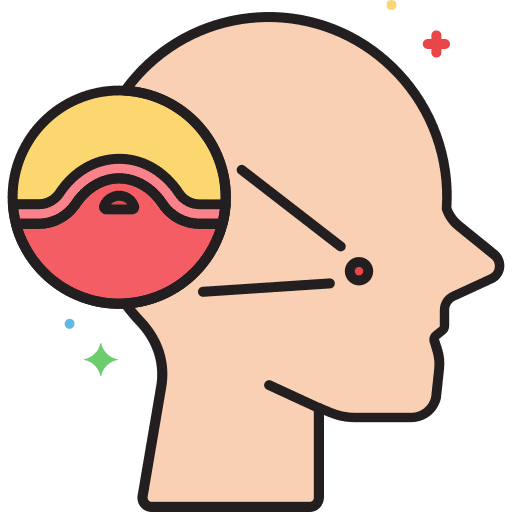 Acne head healthcare and medical user icon