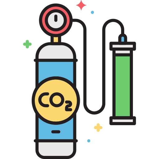 Co2 chemicals contamination ecology and environment icon