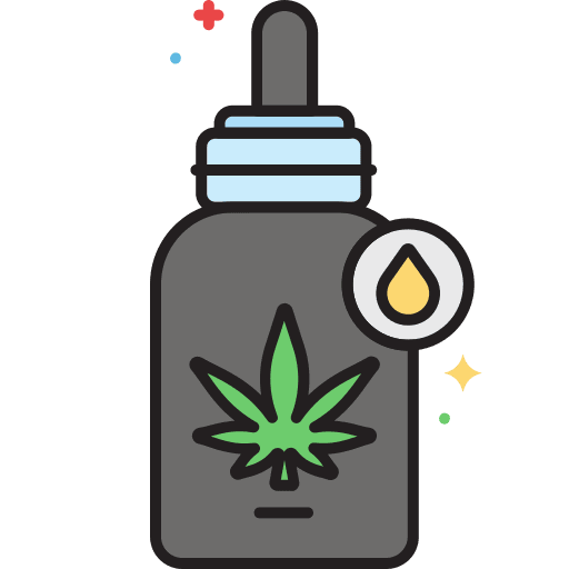 Oil cannabis natural aromatherapy icon