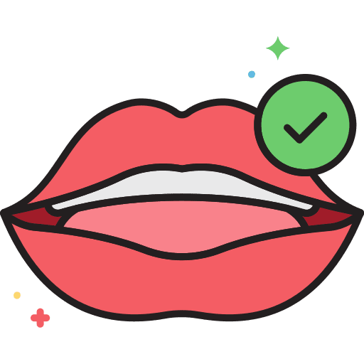 Oral feminine lip oral icon