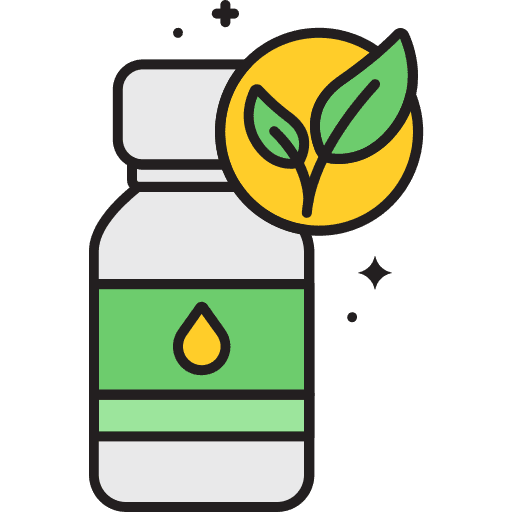 Herbal lotion healthcare and medical hemp icon