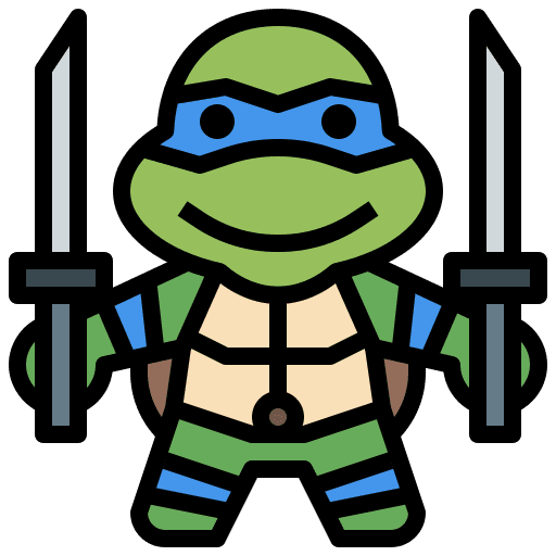 Leonardo user blue ninja turtles icon