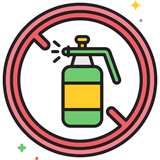 Pesticide free pesticide fertilizer icon