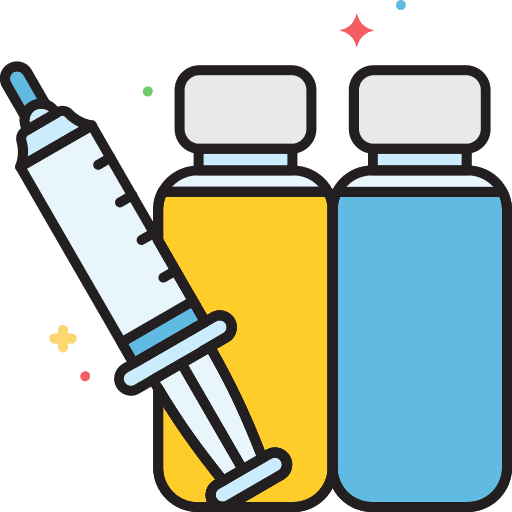 Syringe healthcare and medical syringe medical assistance icon